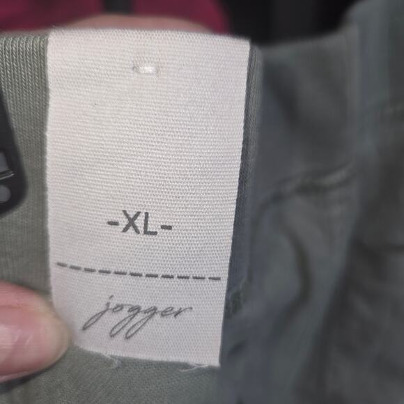 Vanilla Star Linen Blend Jogger NWT Sage Sz XL - Picture 8 of 8